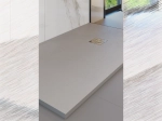 Receveur de douche en forme de trapèze, en fabrication sur mesure, largeur 60 à 210 cm X 60 à 100 cm, résine pleine masse PN24 de couleurs, LIVRAISON RAPIDE, OFFERTE